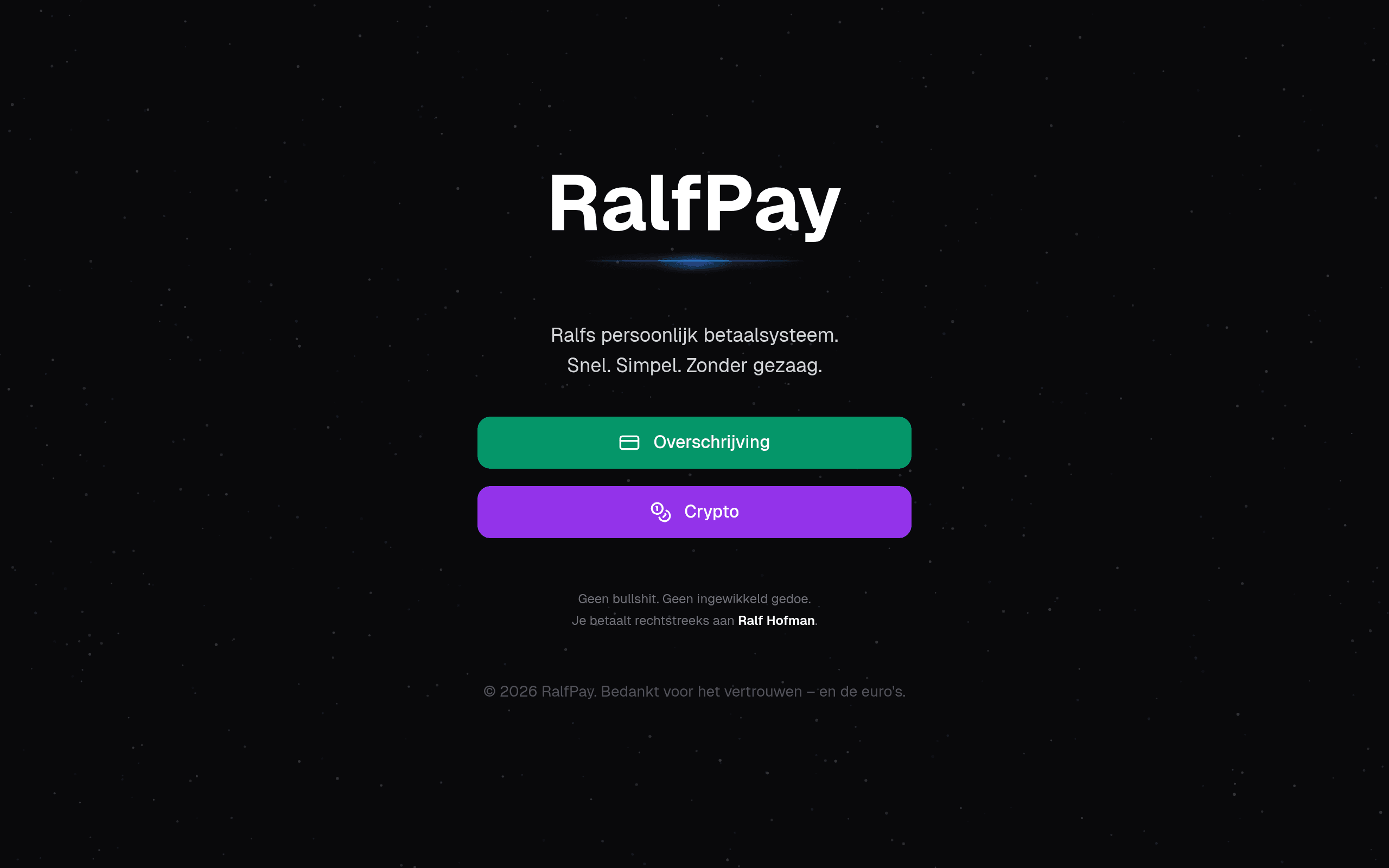 RalfPay – Betaal met een glimlach
